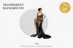 Fashion Lady Art Deco Royal Vintage Women PNG Romantic Girl Victorian Flower Transparent junk journal collage scrapbooking designs sublimation printable files watercolor antique romantic girl illustration Art deco, Victorian Lady Clipart, Royal Women PNG