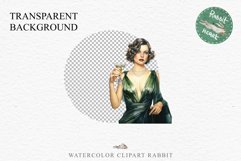 Fashion Lady Art Deco Royal Vintage Women PNG Romantic Girl Victorian Flower Transparent junk journal collage scrapbooking designs sublimation printable files watercolor antique romantic girl illustration Art deco, Victorian Lady Clipart, Royal Women PNG