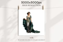 Fashion Lady Art Deco Royal Vintage Women PNG Romantic Girl Victorian Flower Transparent junk journal collage scrapbooking designs sublimation printable files watercolor antique romantic girl illustration Art deco, Victorian Lady Clipart, Royal Women PNG