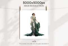 Fashion Lady Art Deco Royal Vintage Women PNG Romantic Girl Victorian Flower Transparent junk journal collage scrapbooking designs sublimation printable files watercolor antique romantic girl illustration Art deco, Victorian Lady Clipart, Royal Women PNG