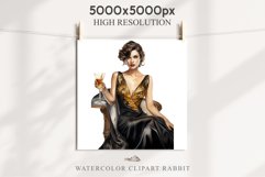 Fashion Lady Art Deco Royal Vintage Women PNG Romantic Girl Victorian Flower Transparent junk journal collage scrapbooking designs sublimation printable files watercolor antique romantic girl illustration Art deco, Victorian Lady Clipart, Royal Women PNG