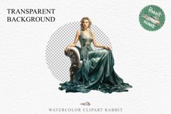 Fashion Lady Art Deco Royal Vintage Women PNG Romantic Girl Victorian Flower Transparent junk journal collage scrapbooking designs sublimation printable files watercolor antique romantic girl illustration Art deco, Victorian Lady Clipart, Royal Women PNG
