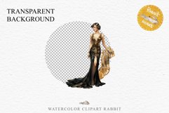 Fashion Lady Art Deco Royal Vintage Women PNG Romantic Girl Victorian Flower Transparent junk journal collage scrapbooking designs sublimation printable files watercolor antique romantic girl illustration Art deco, Victorian Lady Clipart, Royal Women PNG