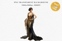 Fashion Lady Art Deco Royal Vintage Women PNG Romantic Girl Victorian Flower Transparent junk journal collage scrapbooking designs sublimation printable files watercolor antique romantic girl illustration Art deco, Victorian Lady Clipart, Royal Women PNG