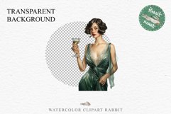 Fashion Lady Art Deco Royal Vintage Women PNG Romantic Girl Victorian Flower Transparent junk journal collage scrapbooking designs sublimation printable files watercolor antique romantic girl illustration Art deco, Victorian Lady Clipart, Royal Women PNG