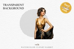 Fashion Lady Art Deco Royal Vintage Women PNG Romantic Girl Victorian Flower Transparent junk journal collage scrapbooking designs sublimation printable files watercolor antique romantic girl illustration Art deco, Victorian Lady Clipart, Royal Women PNG