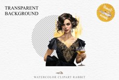 Fashion Lady Art Deco Royal Vintage Women PNG Romantic Girl Victorian Flower Transparent junk journal collage scrapbooking designs sublimation printable files watercolor antique romantic girl illustration Art deco, Victorian Lady Clipart, Royal Women PNG
