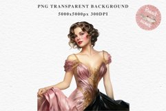 Fashion Lady Art Deco Royal Vintage Women PNG Romantic Girl Victorian Flower Transparent junk journal collage scrapbooking designs sublimation printable files Fashion Lady Art Deco Royal Vintage Women PNG Romantic Girl Victorian Flower Transparent junk jo
