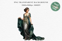 Fashion Lady Art Deco Royal Vintage Women PNG Romantic Girl Victorian Flower Transparent junk journal collage scrapbooking designs sublimation printable files watercolor antique romantic girl illustration Art deco, Victorian Lady Clipart, Royal Women PNG
