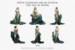 Fashion Lady Art Deco Royal Vintage Women PNG Romantic Girl Victorian Flower Transparent junk journal collage scrapbooking designs sublimation printable files watercolor antique romantic girl illustration Art deco, Victorian Lady Clipart, Royal Women PNG