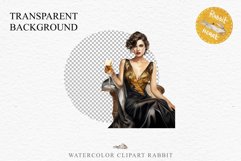 Fashion Lady Art Deco Royal Vintage Women PNG Romantic Girl Victorian Flower Transparent junk journal collage scrapbooking designs sublimation printable files watercolor antique romantic girl illustration Art deco, Victorian Lady Clipart, Royal Women PNG
