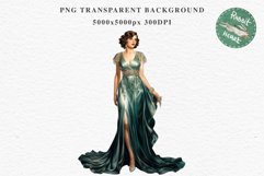 Fashion Lady Art Deco Royal Vintage Women PNG Romantic Girl Victorian Flower Transparent junk journal collage scrapbooking designs sublimation printable files watercolor antique romantic girl illustration Art deco, Victorian Lady Clipart, Royal Women PNG