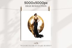 Fashion Lady Art Deco Royal Vintage Women PNG Romantic Girl Victorian Flower Transparent junk journal collage scrapbooking designs sublimation printable files watercolor antique romantic girl illustration Art deco, Victorian Lady Clipart, Royal Women PNG