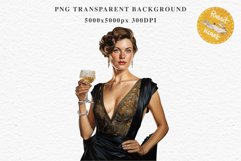 Fashion Lady Art Deco Royal Vintage Women PNG Romantic Girl Victorian Flower Transparent junk journal collage scrapbooking designs sublimation printable files watercolor antique romantic girl illustration Art deco, Victorian Lady Clipart, Royal Women PNG