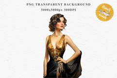 Fashion Lady Art Deco Royal Vintage Women PNG Romantic Girl Victorian Flower Transparent junk journal collage scrapbooking designs sublimation printable files watercolor antique romantic girl illustration Art deco, Victorian Lady Clipart, Royal Women PNG