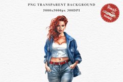 Fashion Lady Pin up Jeans Vintage Women PNG Romantic Girl Victorian Flower Transparent junk journal collage scrapbooking designs sublimation printable files watercolor antique romantic girl illustration paper craft, Victorian Lady Clipart, Royal Women PNG
