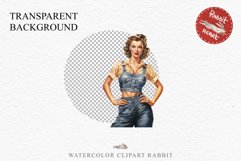 Fashion Lady Pin up Jeans Vintage Women PNG Romantic Girl Victorian Flower Transparent junk journal collage scrapbooking designs sublimation printable files watercolor antique romantic girl illustration paper craft, Victorian Lady Clipart, Royal Women PNG