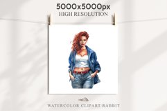 Fashion Lady Pin up Jeans Vintage Women PNG Romantic Girl Victorian Flower Transparent junk journal collage scrapbooking designs sublimation printable files watercolor antique romantic girl illustration paper craft, Victorian Lady Clipart, Royal Women PNG