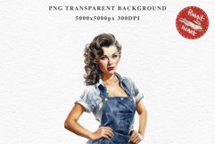 Fashion Lady Pin up Jeans Vintage Women PNG Romantic Girl Victorian Flower Transparent junk journal collage scrapbooking designs sublimation printable files watercolor antique romantic girl illustration paper craft, Victorian Lady Clipart, Royal Women PNG
