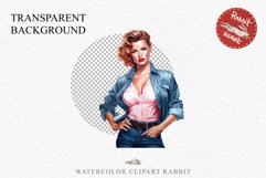Fashion Lady Pin up Jeans Vintage Women PNG Romantic Girl Victorian Flower Transparent junk journal collage scrapbooking designs sublimation printable files watercolor antique romantic girl illustration paper craft, Victorian Lady Clipart, Royal Women PNG