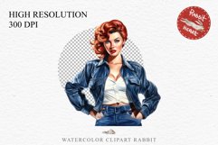 Fashion Lady Pin up Jeans Vintage Women PNG Romantic Girl Victorian Flower Transparent junk journal collage scrapbooking designs sublimation printable files watercolor antique romantic girl illustration paper craft, Victorian Lady Clipart, Royal Women PNG