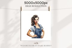 Fashion Lady Pin up Jeans Vintage Women PNG Romantic Girl Victorian Flower Transparent junk journal collage scrapbooking designs sublimation printable files watercolor antique romantic girl illustration paper craft, Victorian Lady Clipart, Royal Women PNG