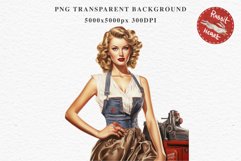 Fashion Lady Pin up Jeans Vintage Women PNG Romantic Girl Victorian Flower Transparent junk journal collage scrapbooking designs sublimation printable files watercolor antique romantic girl illustration paper craft, Victorian Lady Clipart, Royal Women PNG
