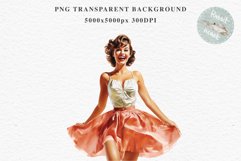 Fashion Lady Pin up Royal Vintage Women PNG Romantic Girl Victorian Flower Transparent junk journal collage scrapbooking designs sublimation printable files  watercolor antique romantic girl illustration paper craft, Victorian Lady Clipart, Royal Women PN