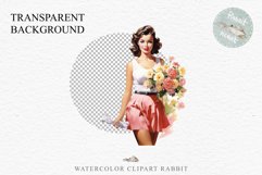 Fashion Lady Pin up Royal Vintage Women PNG Romantic Girl Victorian Flower Transparent junk journal collage scrapbooking designs sublimation printable files  watercolor antique romantic girl illustration paper craft, Victorian Lady Clipart, Royal Women PN
