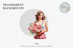 Fashion Lady Pin up Royal Vintage Women PNG Romantic Girl Victorian Flower Transparent junk journal collage scrapbooking designs sublimation printable files  watercolor antique romantic girl illustration paper craft, Victorian Lady Clipart, Royal Women PN