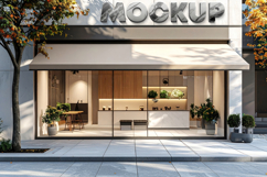 Logo mockup 3d sign store Product Image 1