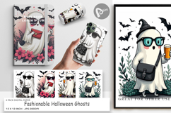 Fashionable Ghosts Digital Paper Product Image 1
