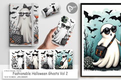 Fashionable Ghosts Digital Paper Product Image 1