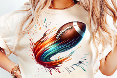 fast football png, american football streak, dynamic football, sports branding, athletic design, football motion, vibrant sports, colorful football, football clipart, sports sublimation, streak art png, football watercolor, football graphic, paint streak 