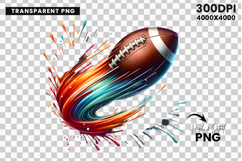 fast football png, american football streak, dynamic football, sports branding, athletic design, football motion, vibrant sports, colorful football, football clipart, sports sublimation, streak art png, football watercolor, football graphic, paint streak 