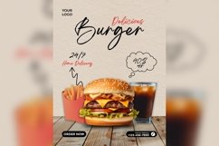Fast Food Poster Design Template Set 01 Product Image 2