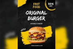 Fast Food Poster Design Template Set 01 Product Image 3