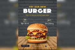 Fast Food Poster Design Template Set 01 Product Image 4