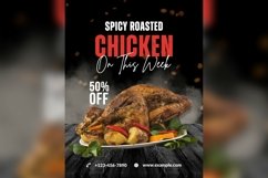 Fast Food Poster Design Template Set 01 Product Image 5