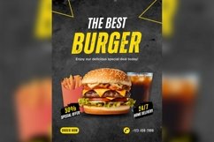 Fast Food Poster Design Template Set 01 Product Image 7