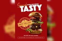 Fast Food Poster Design Template Set 01 Product Image 9