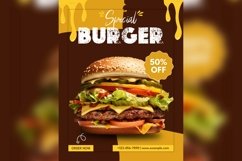 Fast Food Poster Design Template Set 05 Product Image 2