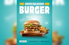 Fast Food Poster Design Template Set 05 Product Image 3