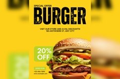 Fast Food Poster Design Template Set 05 Product Image 4