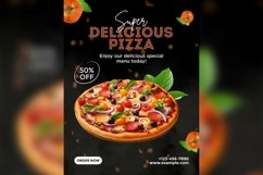 Fast Food Poster Design Template Set 06 Product Image 4