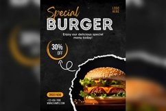 Fast Food Poster Design Template Set 06 Product Image 5