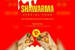 Fast Food Poster Design Template Set 07 Product Image 5