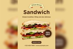 Fast Food Poster Design Template Set 08 Product Image 2