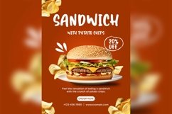 Fast Food Poster Design Template Set 08 Product Image 7