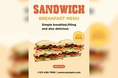 Fast Food Poster Design Template Set 08 Product Image 8